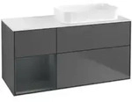 V&B Waschtischunterschrank Finion 120x60 cm, Rg l md bl. m Lac, Anthrac. m