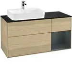 V&B Waschtischunterschrank Finion 120cm, Pl b m, Rg r md bl. m Lac, Oa ven