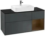 V&B Waschtischunterschrank Finion 120cm, Pl b m, Rg r wal ven, md b m Lac