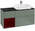 V&B Waschtischunterschrank Finion 120cm, Pl bla m, Reg li Peo, Oli. m Lac