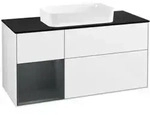 V&B Waschtischunterschrank Finion 120cm, Pl b m, Rg l md b m La, g wh. Lac