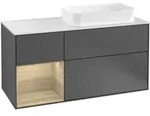 V&B Waschtischunterschrank Finion 120cm, Pl w m, Reg li Oa ven, Anthrac. m