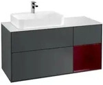 V&B Waschtischunterschrank Finion 120cm, Pl w m, Reg re Peo, md bl. m Lac