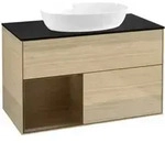 V&B Waschtischunterschrank Finion 100, Abd.-Pl. bla m, Reg wal ven, Oa ven