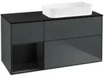 V&B Waschtischunterschrank Finion 120x60 cm, Rg li bla m Lac, md bl. m Lac