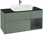 V&B Waschtischunterschrank Finion 120cm, Pl b m, Rg r md b m La, Ol m Lac
