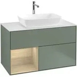 V&B Waschtischunterschrank Finion 100, Pl wh. m, Reg Oa ven, Oli. m Lac