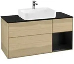 V&B Waschtischunterschrank Finion 120cm, Pl b m, Reg re bla m Lac, Oa ven