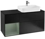 V&B Waschtischunterschrank Finion 120cm, Pl b m, Rg l Ol m Lac, bla m Lac