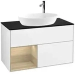 V&B Waschtischunterschrank Finion 100, Pl bla m, Reg Oa ven, glo wh. Lac