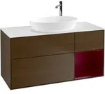 V&B Waschtischunterschrank Finion 120cm, Pl wh. m, Reg Peo m Lac, wal ven