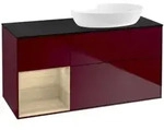 V&B Waschtischunterschrank Finion 120cm, Abd.-Pl. bla m, Reg Oa ven, Peo m
