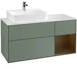 V&B Waschtischunterschrank Finion 120cm, Pl w m, Rg re wal ven, Oli. m Lac