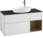 V&B Waschtischunterschrank Finion 120cm, Pl bla m, Reg wal ven, wh. m Lac