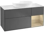 V&B Waschtischunterschrank Finion 120cm, Pl wh. m, Reg Oa ven, Anthrac. m