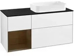 V&B Waschtischunterschrank Finion 120cm, Pl b m, Rg l wal ven, glo wh. Lac