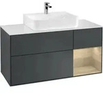 V&B Waschtischunterschrank Finion 120cm, Pl w m, Rg r Oa ven, md bl. m Lac
