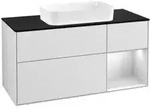 V&B Waschtischunterschrank Finion 120cm, Pl b m, Rg r wh. m Lac, wh. m Lac