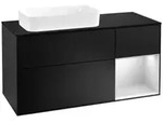 V&B Waschtischunterschrank Finion 120cm, Pl b m, Rg r wh. m Lac, bla m Lac