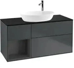 V&B Waschtischunterschrank Finion 120cm, Pl b m, Rg A m Lac, md bl. m Lac