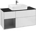 V&B Waschtischunterschrank Finion 120cm, Pl b m, Rg l A m, wh. m Lac