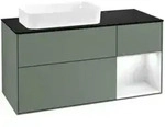 V&B Waschtischunterschrank Finion 120cm, Pl b m, Rg r g w Lac, Oli. m Lac