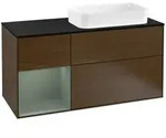 V&B Waschtischunterschrank Finion 120cm, Pl b m, Rg li Oli. m Lac, wal ven