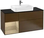 V&B Waschtischunterschrank Finion 120cm, Pl bla m, Reg li Oa ven, wal ven