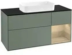V&B Waschtischunterschrank Finion 120cm, Pl b m, Reg re Oa ven, Oli. m Lac