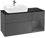 V&B Waschtischunterschrank Finion 120cm, Pl b m, Rg r A m, Anthrac. m