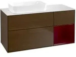 V&B Waschtischunterschrank Finion 120x60 cm, Reg re Peony, Walnut veneer