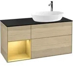 V&B Waschtischunterschrank Finion 120cm, Pl bla m, Reg gol m Lac, Oa ven