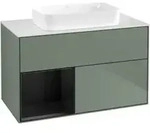 V&B Waschtischunterschrank Finion 100x60,3 cm, Rg li bla m Lac, Oli. m Lac