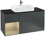 V&B Waschtischunterschrank Finion 120cm, Pl b m, Rg l Oa ven, md bl. m Lac