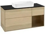 V&B Waschtischunterschrank Finion 120x60 cm, Reg re wal veneer, Oak Veneer