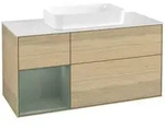 V&B Waschtischunterschrank Finion 120x60 cm, Reg li Oli. m Lac, Oak Veneer