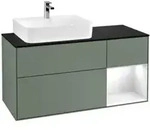 V&B Waschtischunterschrank Finion 120cm, Pl b m, Rg r g w Lac, Oli. m Lac