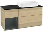 V&B Waschtischunterschrank Finion 120x60 cm, Reg li md bl. m Lac, Oa ven