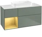 V&B Waschtischunterschrank Finion 120x60 cm, Reg li gol m, Oli. m Lacquer