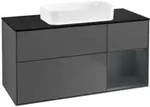 V&B Waschtischunterschrank Finion 120x60 cm, Rg r md bl. m Lac, Anthrac. m