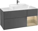 V&B Waschtischunterschrank Finion 120cm, Pl w m, Reg re Oa ven, Anthrac. m