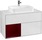 V&B Waschtischunterschrank Finion 100, Pl wh. m, Reg li Peo, wh. m Lac