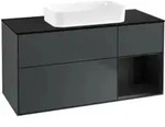 V&B Waschtischunterschrank Finion 120x60 cm, Rg re bla m Lac, md bl. m Lac
