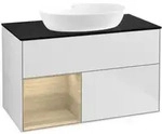 V&B Waschtischunterschrank Finion 100, Pl bla m, Reg Oa ven, wh. m Lac