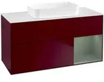 V&B Waschtischunterschrank Finion 120x60 cm, Reg re Oli. m Lac, Peony Matt