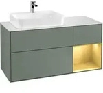 V&B Waschtischunterschrank Finion 120cm, Pl w m, Reg re gol m, Oli. m Lac