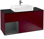 V&B Waschtischunterschrank Finion 120cm, Pl b m, Rg li md bl. m Lac, Peo m