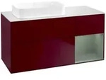V&B Waschtischunterschrank Finion 120x60 cm, Reg re Oli. m Lac, Peony Matt
