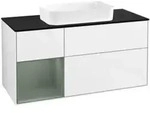 V&B Waschtischunterschrank Finion 120x60 cm, Rg li Oli. m Lac, glo wh. Lac