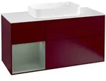 V&B Waschtischunterschrank Finion 120cm, Pl w m, Reg li Oli. m Lac, Peo m
